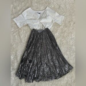 Elegant Silver Skirt